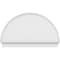 Ekena Millwork Half Round Smooth Architectural Grade PVC Combination Pediment, 58"W x 35-3/4"H x 2-3/4"P PEDPC058X360HRO00 - alternate 2
